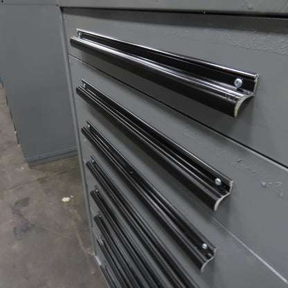 Equipto 30" x 28" x 44"Tall 8 Drawer Industrial Small Parts Tool Storage Cabinet