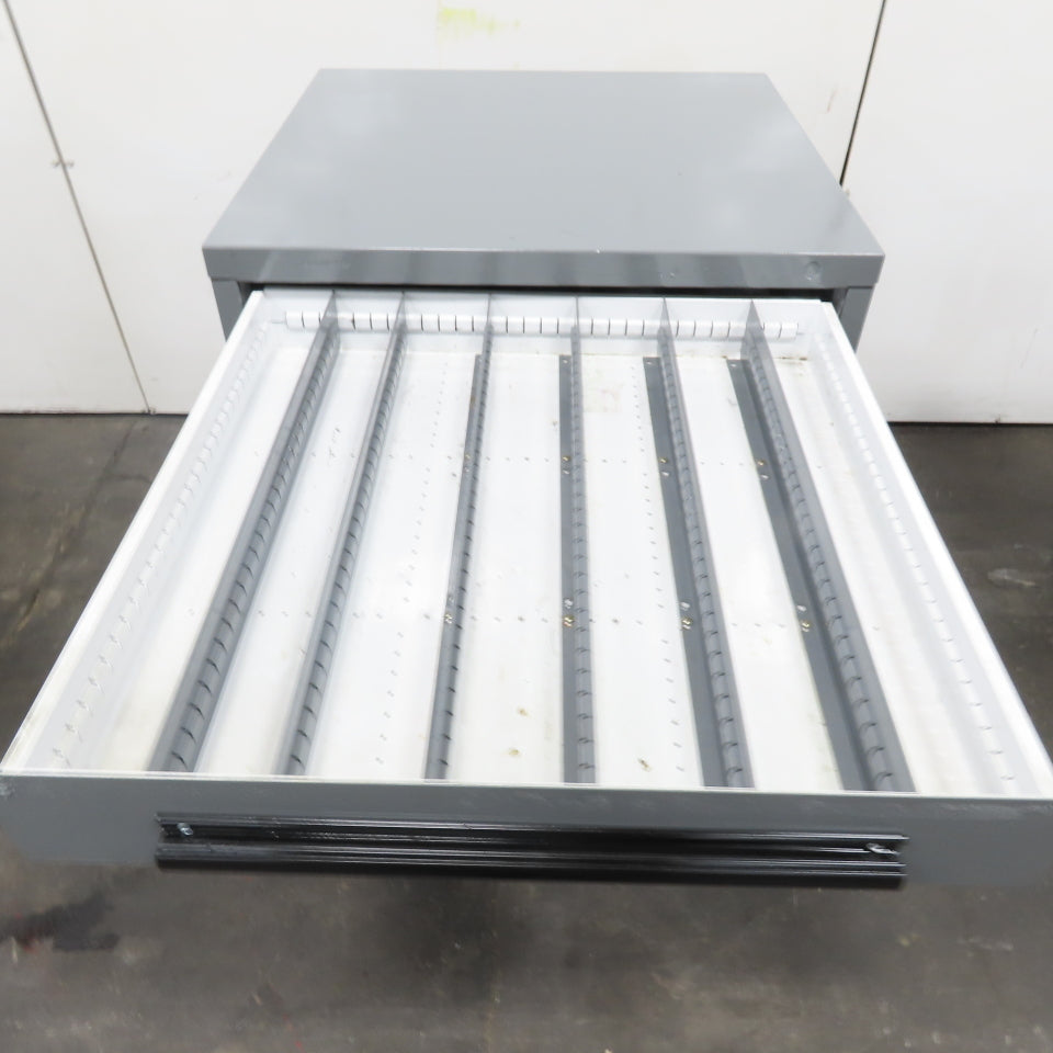 Equipto 30" x 28" x 44"Tall 8 Drawer Industrial Small Parts Tool Storage Cabinet