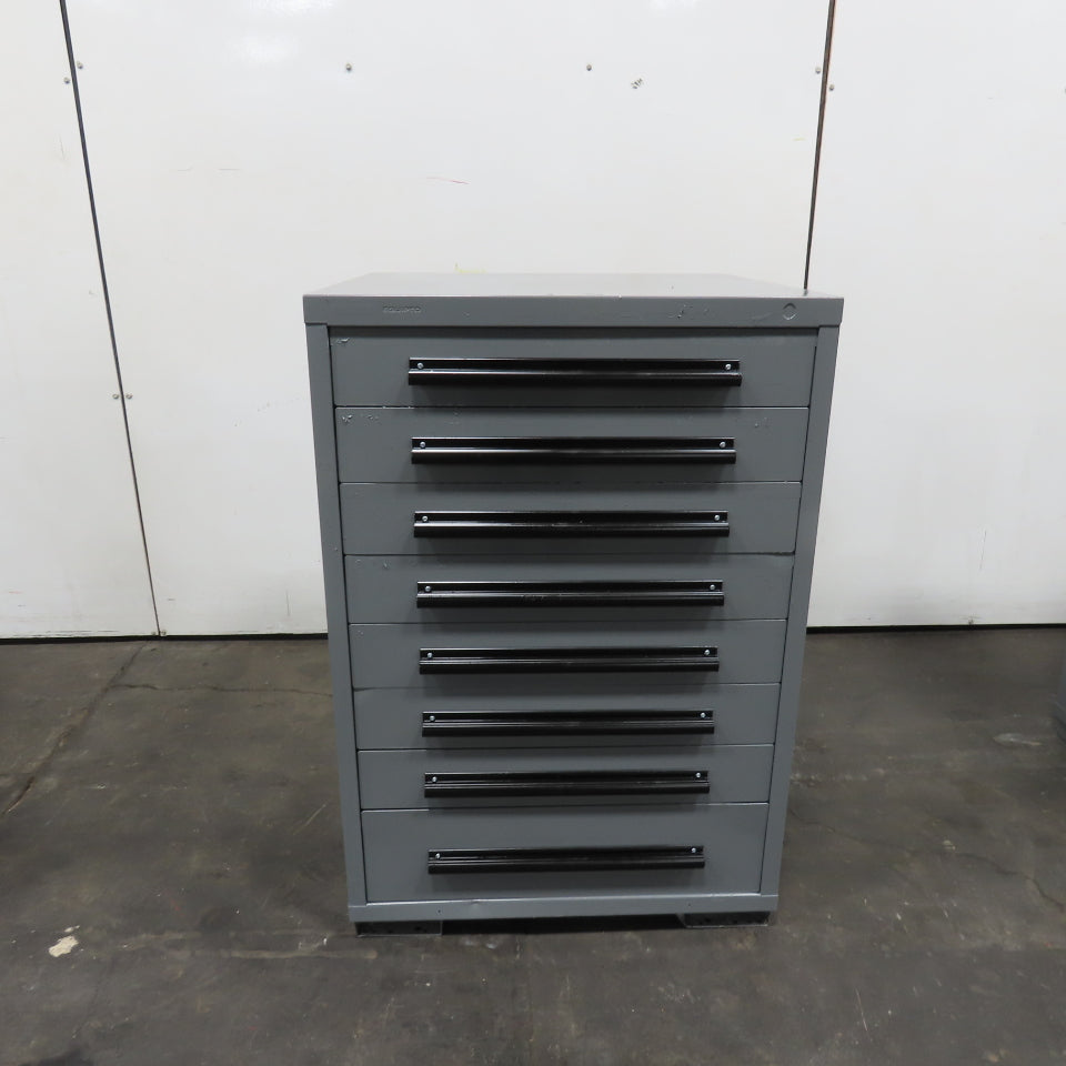 Equipto 30" x 28" x 44"Tall 8 Drawer Industrial Small Parts Tool Storage Cabinet