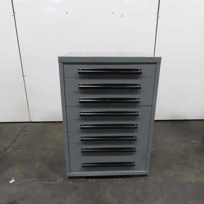 Equipto 30" x 28" x 44"Tall 8 Drawer Industrial Small Parts Tool Storage Cabinet
