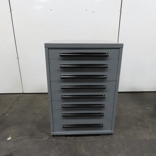 Equipto 30" x 28" x 44"Tall 8 Drawer Industrial Small Parts Tool Storage Cabinet