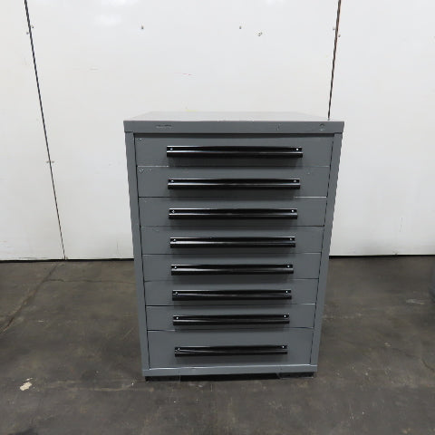 Equipto 30" x 28" x 44"Tall 8 Drawer Industrial Small Parts Tool Storage Cabinet
