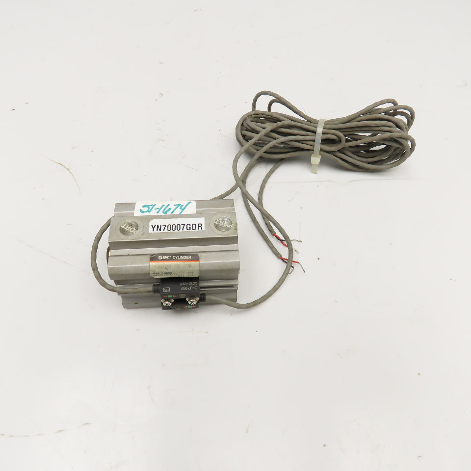 SMC T-CDQ2B40-350-J79WL-YH 40mm Bore 35mm Stroke Double Acting Air Cylinder