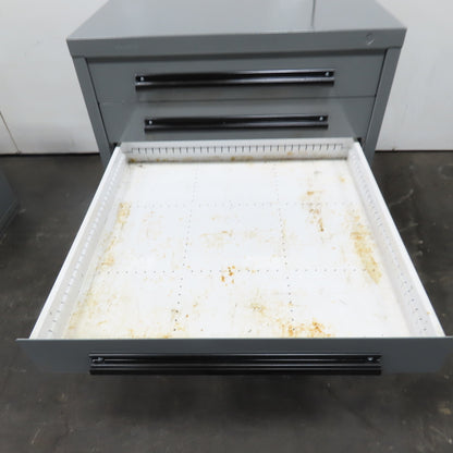 Equipto 30" x 28" x 44"Tall 8 Drawer Industrial Small Parts Tool Storage Cabinet