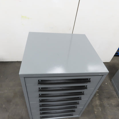 Equipto 30" x 28" x 44"Tall 8 Drawer Industrial Small Parts Tool Storage Cabinet