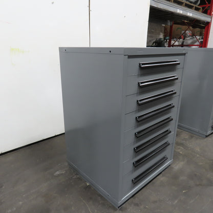 Equipto 30" x 28" x 44"Tall 8 Drawer Industrial Small Parts Tool Storage Cabinet