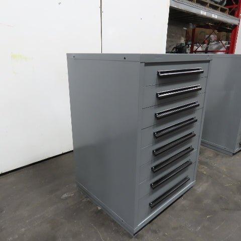 Equipto 30" x 28" x 44"Tall 8 Drawer Industrial Small Parts Tool Storage Cabinet