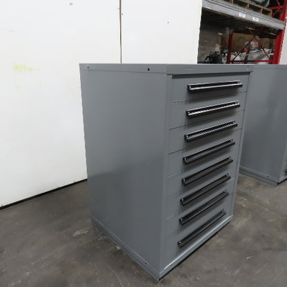 Equipto 30" x 28" x 44"Tall 8 Drawer Industrial Small Parts Tool Storage Cabinet