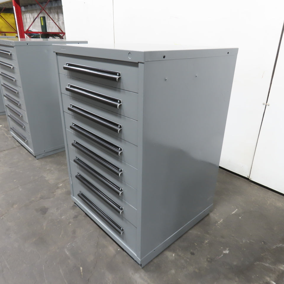 Equipto 30" x 28" x 44"Tall 8 Drawer Industrial Small Parts Tool Storage Cabinet