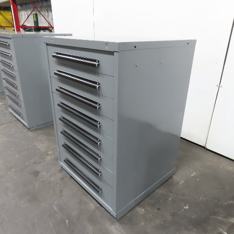 Equipto 30" x 28" x 44"Tall 8 Drawer Industrial Small Parts Tool Storage Cabinet