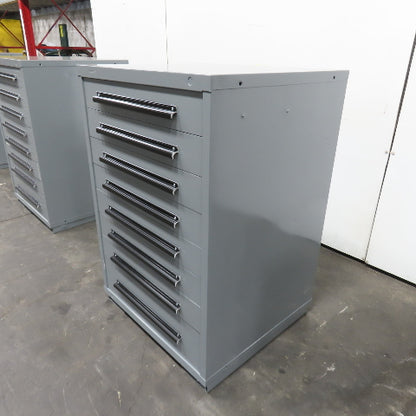 Equipto 30" x 28" x 44"Tall 8 Drawer Industrial Small Parts Tool Storage Cabinet