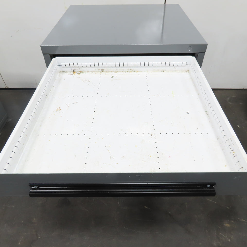 Equipto 30" x 28" x 44"Tall 8 Drawer Industrial Small Parts Tool Storage Cabinet