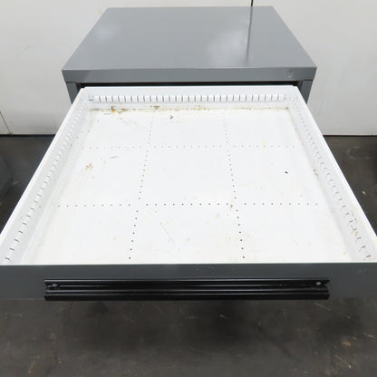 Equipto 30" x 28" x 44"Tall 8 Drawer Industrial Small Parts Tool Storage Cabinet