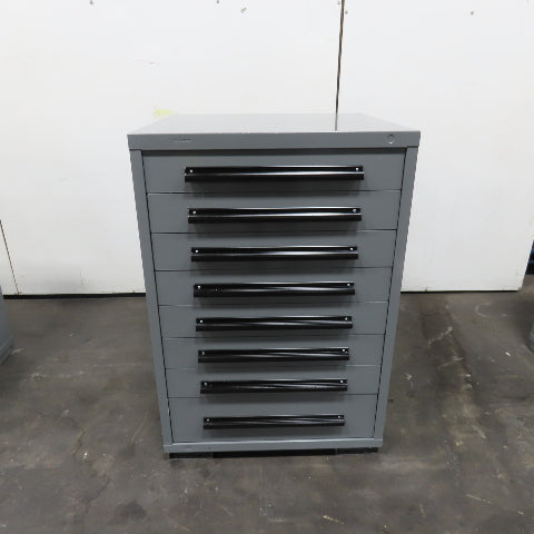 Equipto 30" x 28" x 44"Tall 8 Drawer Industrial Small Parts Tool Storage Cabinet
