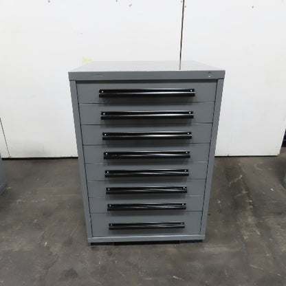 Equipto 30" x 28" x 44"Tall 8 Drawer Industrial Small Parts Tool Storage Cabinet