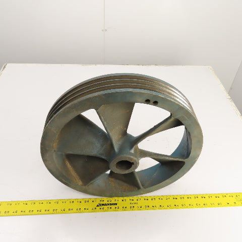 15-7/8" OD 3-Groove 8V Section V-Belt Pulley Air Compressor Flywheel Tapered Bor