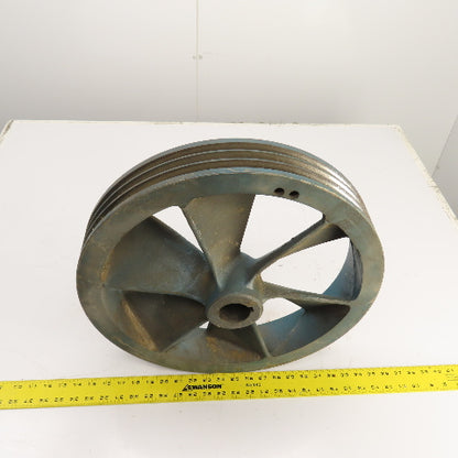 15-7/8" OD 3-Groove 8V Section V-Belt Pulley Air Compressor Flywheel Tapered Bor