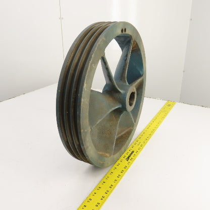 15-7/8" OD 3-Groove 8V Section V-Belt Pulley Air Compressor Flywheel Tapered Bor