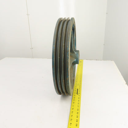 15-7/8" OD 3-Groove 8V Section V-Belt Pulley Air Compressor Flywheel Tapered Bor