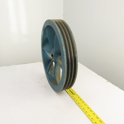 15-7/8" OD 3-Groove 8V Section V-Belt Pulley Air Compressor Flywheel Tapered Bor