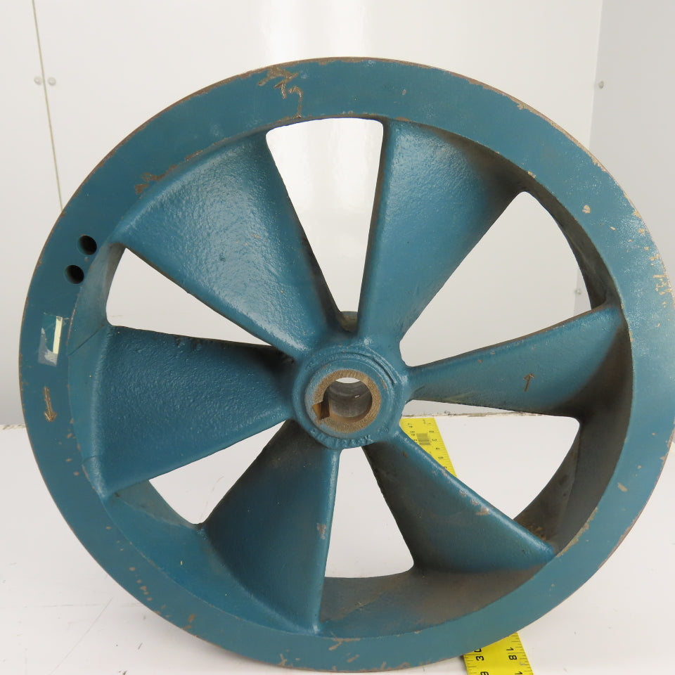 15-7/8" OD 3-Groove 8V Section V-Belt Pulley Air Compressor Flywheel Tapered Bor