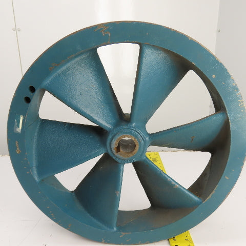 15-7/8" OD 3-Groove 8V Section V-Belt Pulley Air Compressor Flywheel Tapered Bor