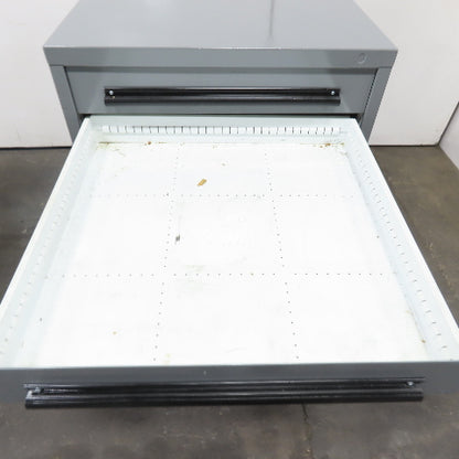 Equipto 30" x 28" x 44"Tall 8 Drawer Industrial Small Parts Tool Storage Cabinet