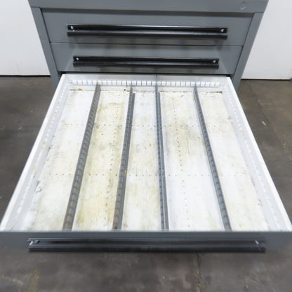 Equipto 30" x 28" x 44"Tall 8 Drawer Industrial Small Parts Tool Storage Cabinet