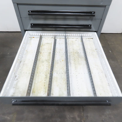 Equipto 30" x 28" x 44"Tall 8 Drawer Industrial Small Parts Tool Storage Cabinet