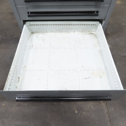 Equipto 30" x 28" x 44"Tall 8 Drawer Industrial Small Parts Tool Storage Cabinet