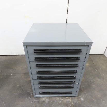 Equipto 30" x 28" x 44"Tall 8 Drawer Industrial Small Parts Tool Storage Cabinet