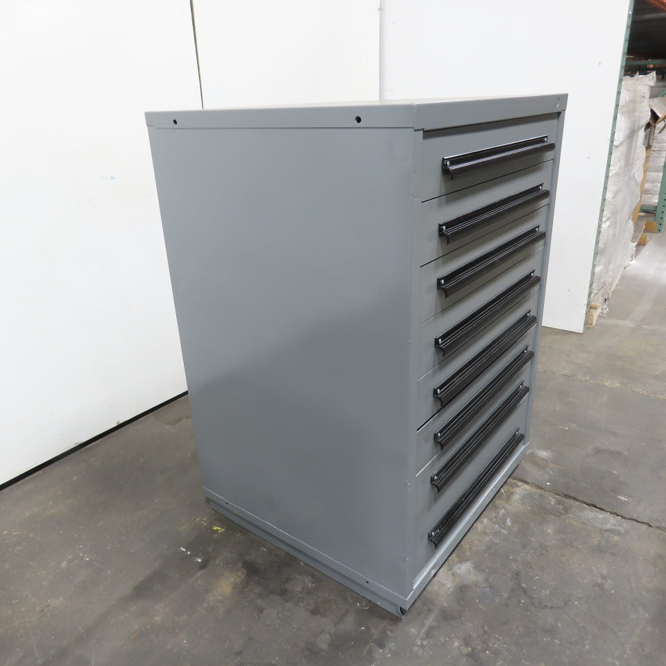 Equipto 30" x 28" x 44"Tall 8 Drawer Industrial Small Parts Tool Storage Cabinet