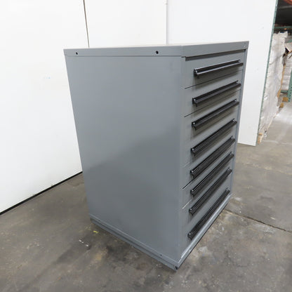 Equipto 30" x 28" x 44"Tall 8 Drawer Industrial Small Parts Tool Storage Cabinet