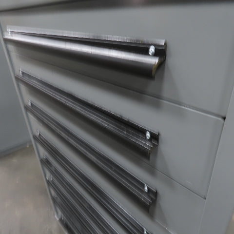 Equipto 30" x 28" x 44"Tall 8 Drawer Industrial Small Parts Tool Storage Cabinet