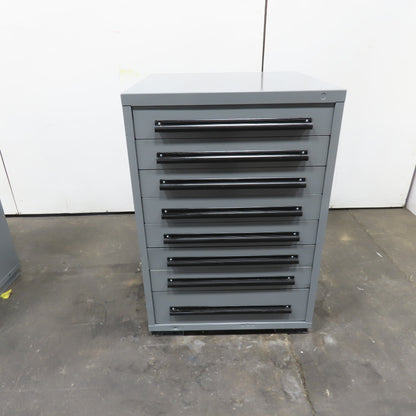 Equipto 30" x 28" x 44"Tall 8 Drawer Industrial Small Parts Tool Storage Cabinet