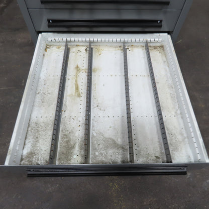 Equipto 30" x 28" x 44"Tall 9 Drawer Industrial Small Parts Tool Storage Cabinet