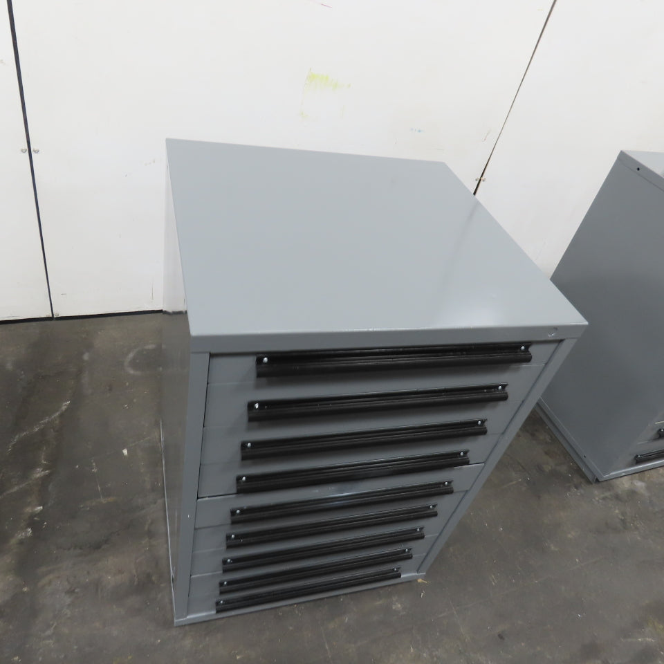 Equipto 30" x 28" x 44"Tall 9 Drawer Industrial Small Parts Tool Storage Cabinet