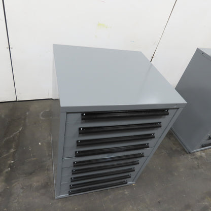 Equipto 30" x 28" x 44"Tall 9 Drawer Industrial Small Parts Tool Storage Cabinet