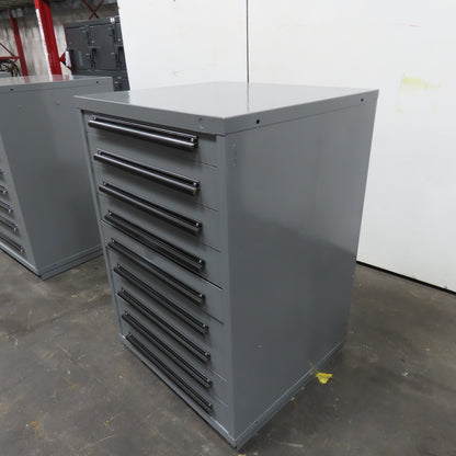 Equipto 30" x 28" x 44"Tall 9 Drawer Industrial Small Parts Tool Storage Cabinet