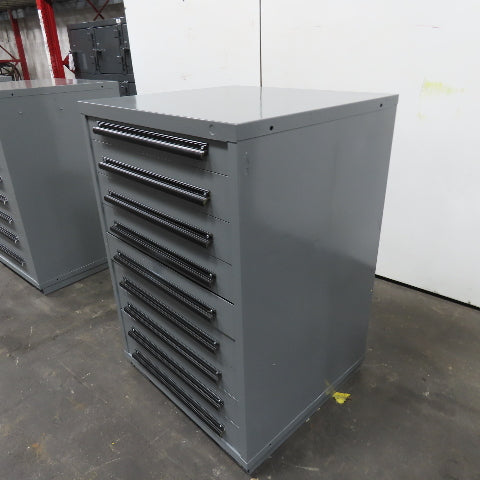 Equipto 30" x 28" x 44"Tall 9 Drawer Industrial Small Parts Tool Storage Cabinet