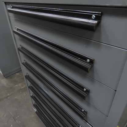 Equipto 30" x 28" x 44"Tall 9 Drawer Industrial Small Parts Tool Storage Cabinet