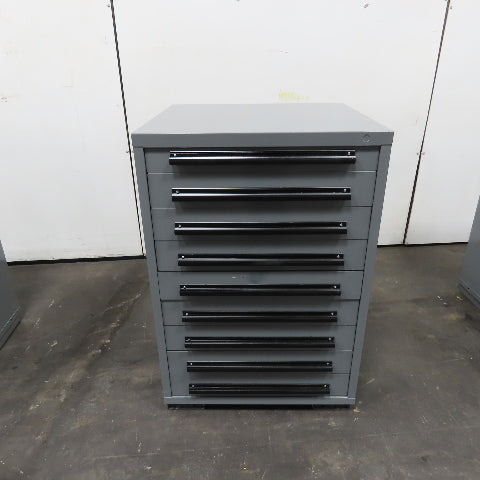 Equipto 30" x 28" x 44"Tall 9 Drawer Industrial Small Parts Tool Storage Cabinet