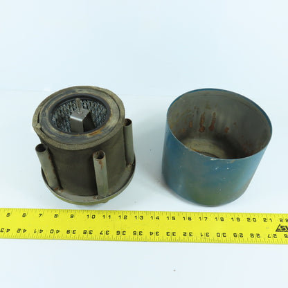 1-1/4" NPT Intake Filter Air Cleaner Silencer Housing 6" OD x 5" H