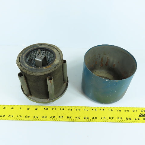 1-1/4" NPT Intake Filter Air Cleaner Silencer Housing 6" OD x 5" H