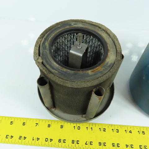 1-1/4" NPT Intake Filter Air Cleaner Silencer Housing 6" OD x 5" H