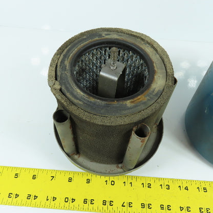 1-1/4" NPT Intake Filter Air Cleaner Silencer Housing 6" OD x 5" H