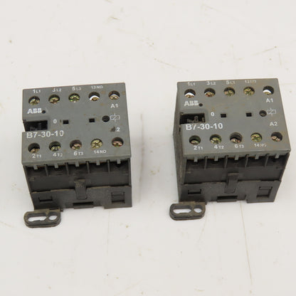 ABB B7-30-10 Auxiliary Contact 600V 16A 24V 40-450Hz Coil Lot Of 2