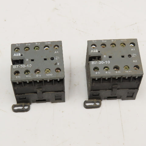 ABB B7-30-10 Auxiliary Contact 600V 16A 24V 40-450Hz Coil Lot Of 2
