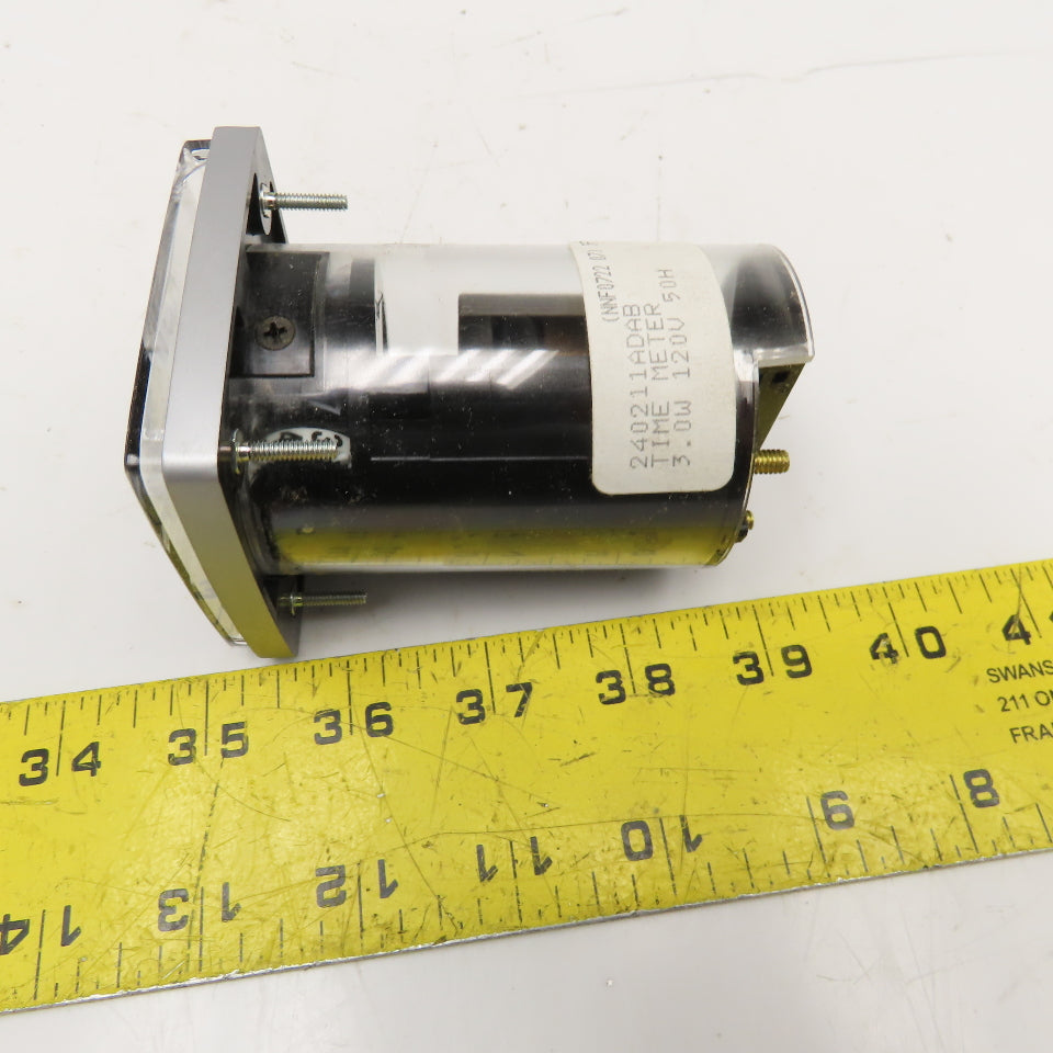 Yokogawa 240211ADAB Non Resettable Time Meter 120V 50 Hour