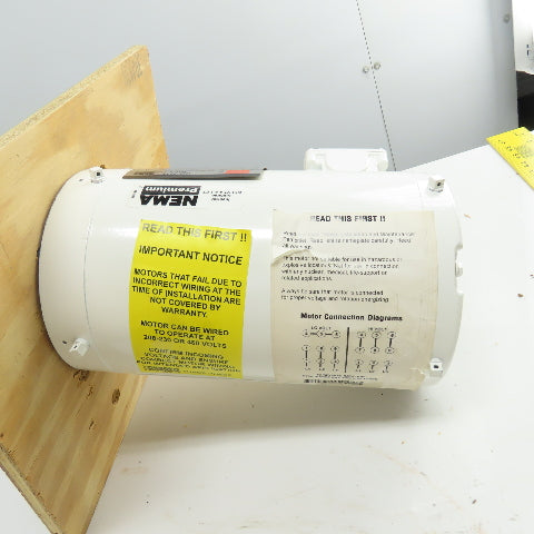 Dayton 1TTA5BH 1.5HP 3Ph Washdown Motor 230/460V 56C Frame 3505RPM